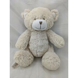 Cocalo Bear Plush Rattle Beige 10 Inch Stuffed Animal Toy